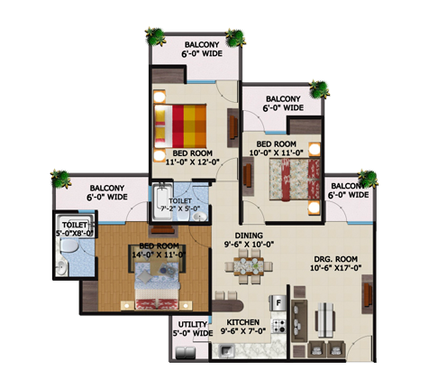 2BHK | 1545  sq.ft.