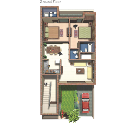 Caesar + 150 sq.yd. + Ground Floor