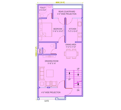 Villa | 810 sq.ft.